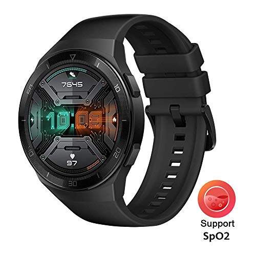 HUAWEI Watch GT 2e Bluetooth SmartWatch, Sport GPS 14 Days Working Fitness Tracker, Heart Rate Tracker, Blood Oxygen Monitor, Waterproof for Android and iOS, 46mm Graphite Black