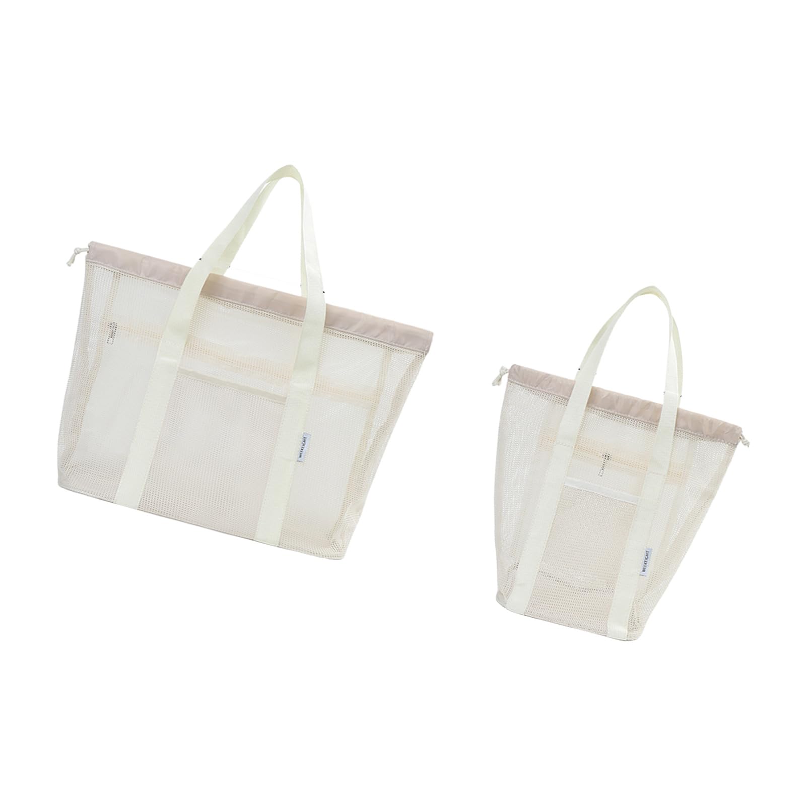 PMFACE 2pcs Meshes Shower Bag Hanging Shower Bag Dry Shower Organizers with Zippers & Side Pockets for Travel,Beach and Camp