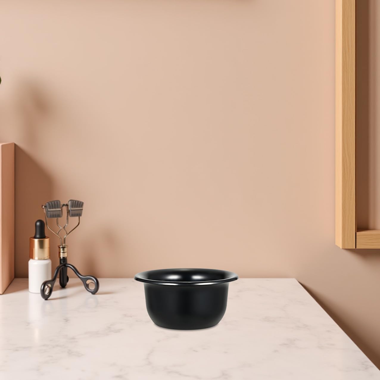 Shaving Soap Bowl Shaving Cream Bowl Plastic Shave Mug with Textured Surface for Rich Lather