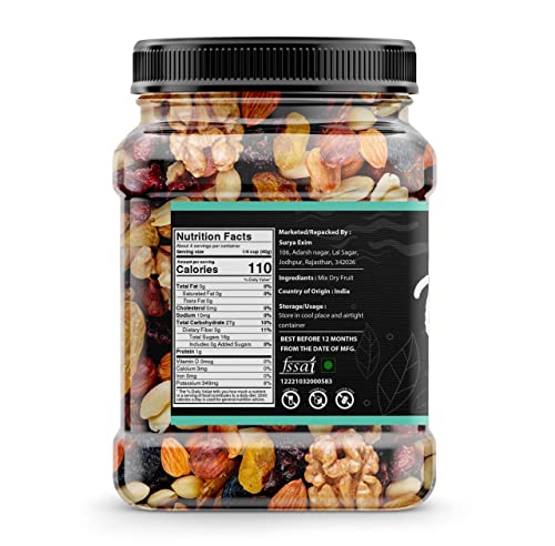 Image of Organic Box 100% Natural and Premium Healthy Mix Dry Fruits and Nuts | Healthy for Every Occasion Fresh and Healthy Dry Fruits (1800 gram) - Diwali Gift Pack