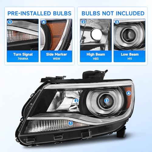 ELH Projector Headlights for 2015-2022 Chevy Colorado - Image 4