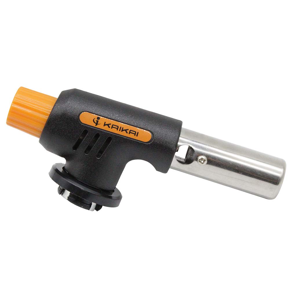 KaiKai Compact Gas Torch, Portable Flame Gun for Camping, Welding, BBQ Cooking, Manual Ignition (Not Including Gas Tank)