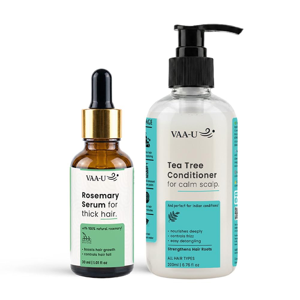 Tea Tree Hair Growth Conditioner 200ml & Hair Serum 30ml Combo | Scalp Care | Lightweight Formula | Smooth Finish | Daily Hair Care | Fast Absorbing | Combo Pack-image-20