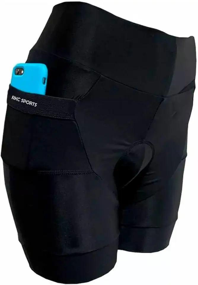 Bermuda de Ciclismo Feminina Forro em GEL com Bolsos