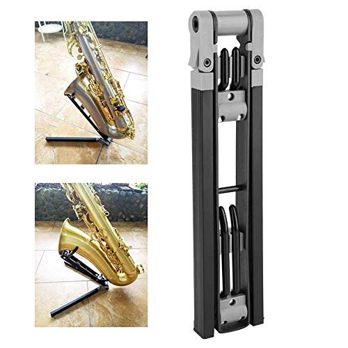 Naroote NAROOTEUI9EMX54Q1 Tenor Sax Stand, Foldable Alto Saxophone Stands Baritone Saxophone Stand Alto Sax Holder Stand Tenor Saxophone Bracket Stand thumb #1