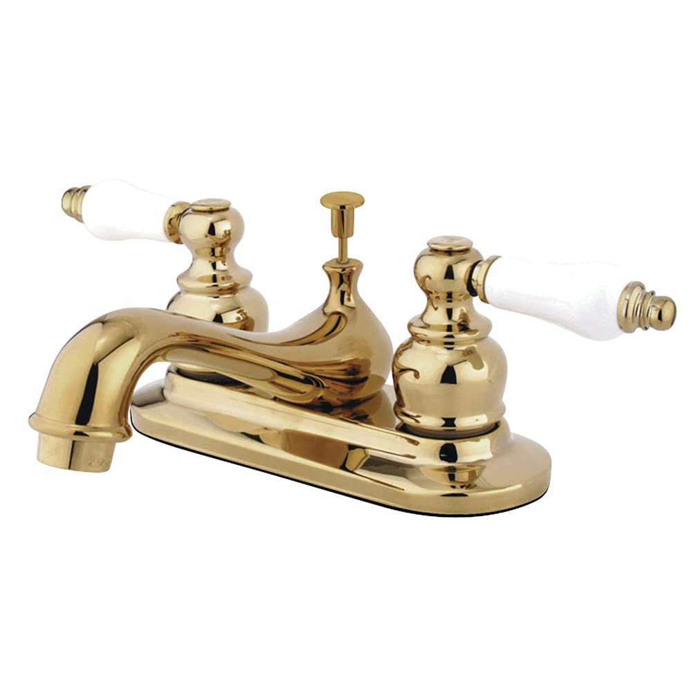 Kingston Brass GKB602B Restorasyon Lavabo Musluğu Perakende Pop-Up, Cilalı Pirinç
