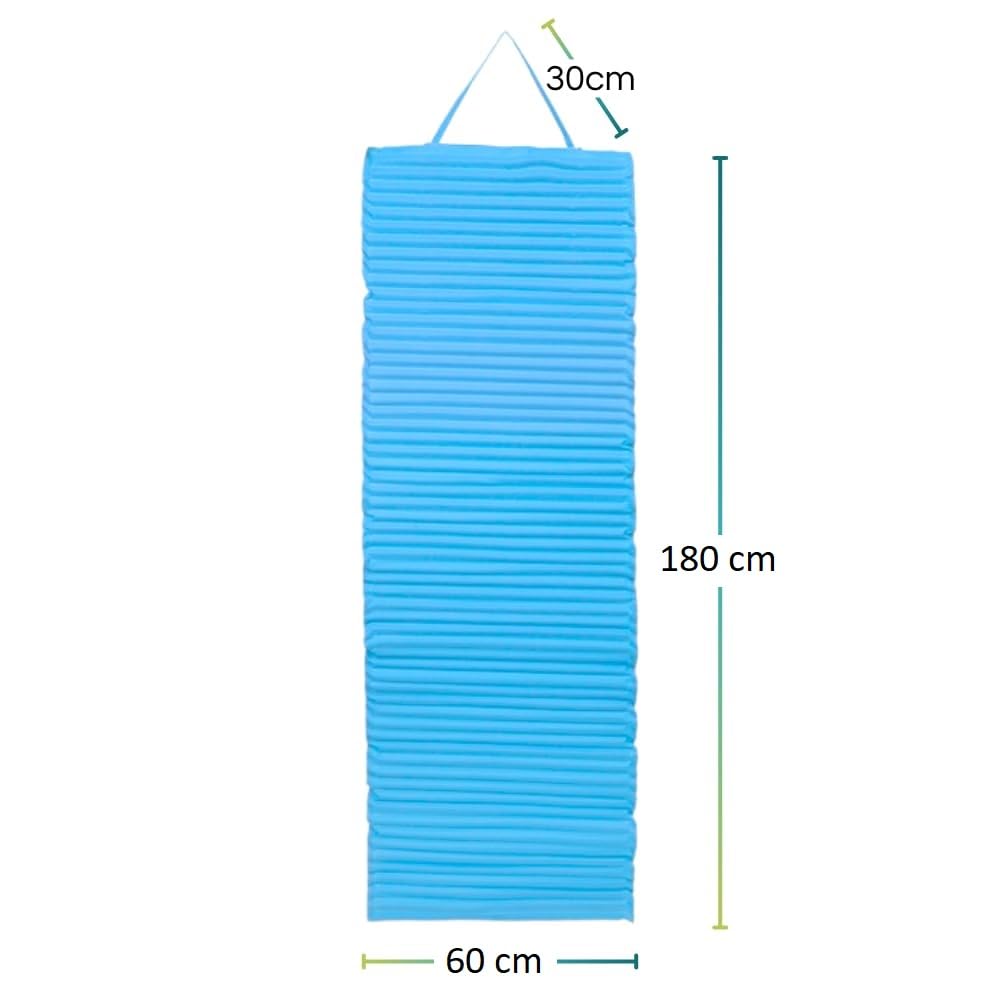 Paluplus Materassino da Spiaggia Arrotolabile, Misura 180x60 cm, Stuoia con Imbottitura Isolante, Lettino con Tracolla per Mare, Campeggio, Escursioni, Picnic, Giardino -8383C
