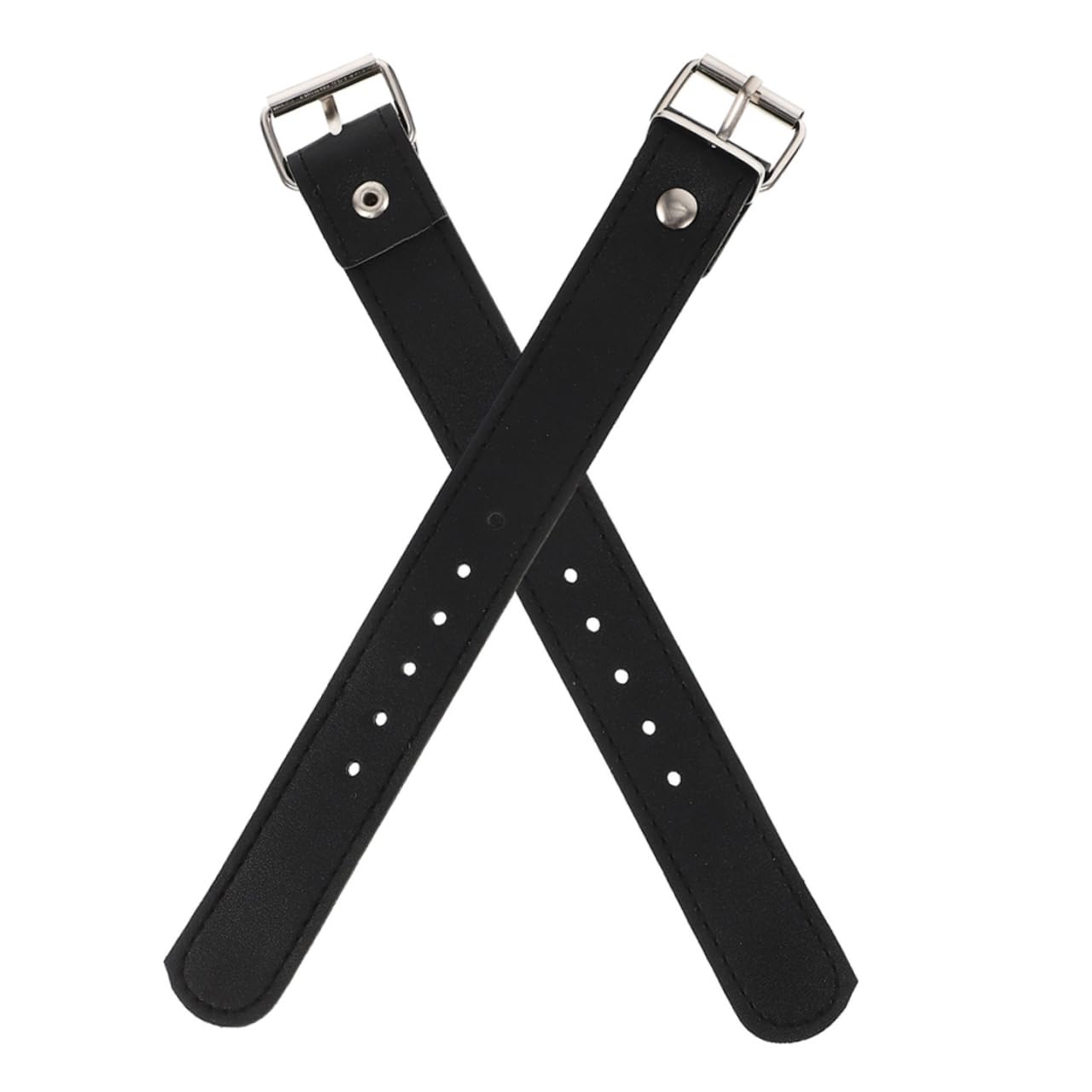 BESTonZON 1Pair Adjustable Leather Straps for Bike Baskets Durable and Detachable Basket Belt for Front Cargo Bicycles