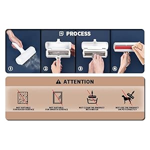 Moka’s Market Pet Hair Remover – Reusable Dog and cat Hair Remover for Couch, Furniture, Carpet and car Seats (Blue)