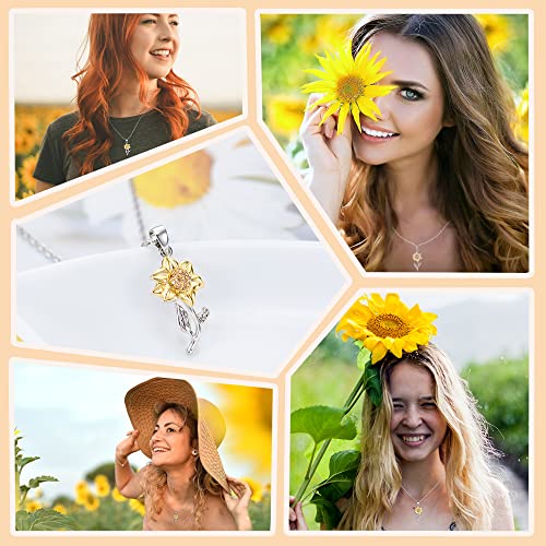 Tarsus Sunflower Gifts For Women, Sunflower Necklace Jewelry For Women Teenage Teen Girls Gifts Ideas #TOP5