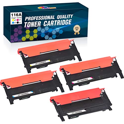 Clorisun Compatible Toner Cartridge Replacement for HP 116A W2060A W2061A W2062A W2063A, for HP Color Laser MFP 179fnw MFP 178nw 150a 150nw Printer, (Black Cyan Yellow Magenta, 4-Pack)