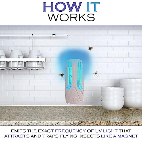 UV Light Indoor Fly Trap Plug in Flying Insect Trap with UV Light