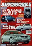  MONITEUR AUTOMOBILE (LE) [No 1224] du 09/11/2000 - ALFA 147 1.6 T SPARK - VOLVO S40 1.9 D ET V40 T4 - AUDI A2 1.4 TDI - PEUGEOT 206 - SEAT AROSA - TOYOTA LAND CRUISER D4D - VOLKSWAGEN PASSAT - HONDA STREAM - JAGUAR X-TYPE - CITROEN XSARA 1.4I.