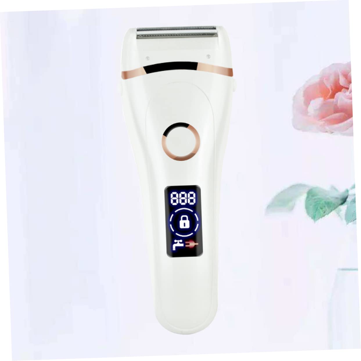 Epilatore Elettrico Donna Batteria 600mah, Rasoio Bianco in Abs Leggero dal Design Ergonomico, la Depilazione Delicata del Viso