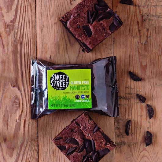Sweet Street Honduran Chocolate Manifesto Brownie, 2.8 Ounce - 48 per case.