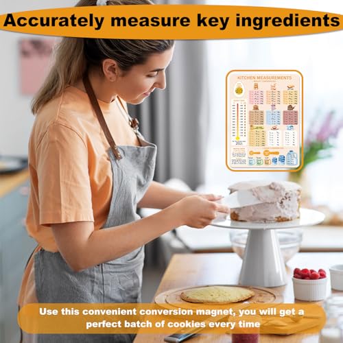 Imán tabla de conversión para cocina 7.95x5.94 pulg miniatura 3