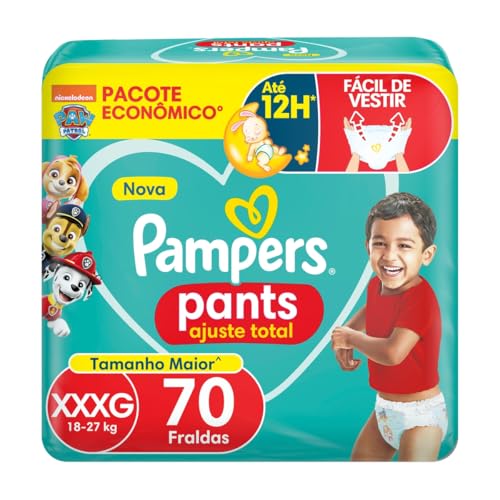 Fralda Pampers Pants Ajuste Total Tamanho XXXG 70 Unidades
