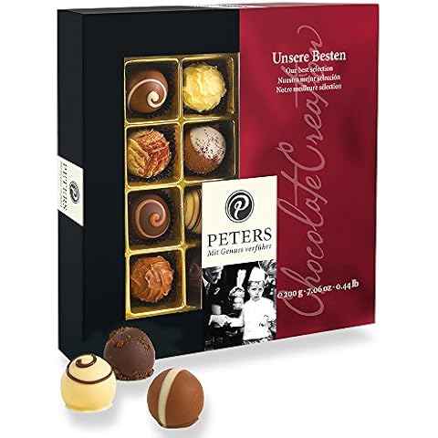 Peters - Mit Genuss verführt | Unsere Besten | Pralinen-Mischung | Mit Alkohol | Pralinés | Geschenkidee Cover