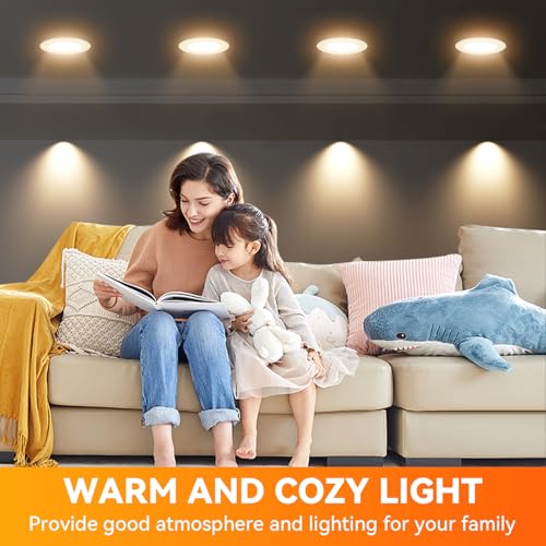 Image of TJOY 6 Pack BR30 Flood Light Bulb Indoor, Warm White Recessed Light Bulbs