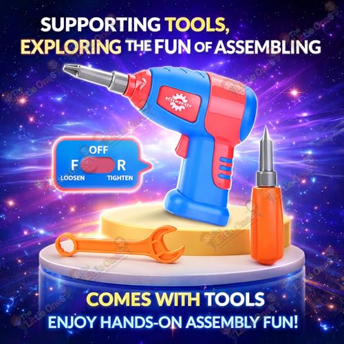 Image of The Little Ones Mechanical Toys - Construction Toys For Kids Aged 3+ Years Old,Stem Toys,Diy Kit,Best Birthday Gift For Boys & Girls,Educational Games[Space Builder Construction Set- 40+Models-232 PCS