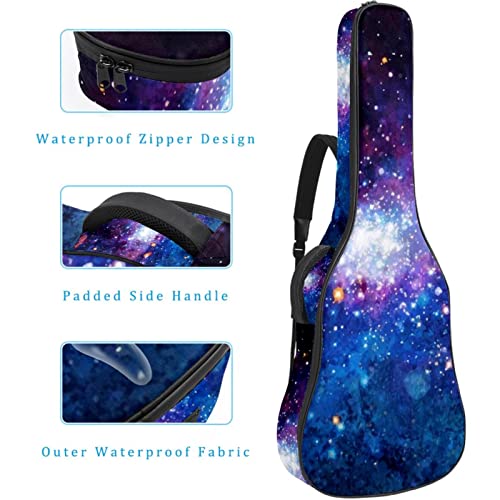Étui de protection rembourré pour guitare acoustique classique Bleu paon, Multicolore 06, 42.9×16.9×4.7 in, Organiseur… - Les Beatles, Paul McCartney, John Lennon, RIngo Starr, George Harrison Étui de protection rembourré pour guitare acoustique classique Bleu paon, Multicolore 06, 42.9x16.9x4.7 in, Organiseur… – Image 5