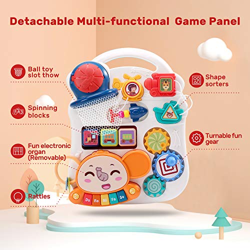 Cute Stone ES-XBC Sit-To-Stand Learning Walker, 2 In 1 Baby Walker, Early Educational Child Activity Center, Multifunctional Removable Play Panel, Baby Music Learning Toy Gift thumb #7