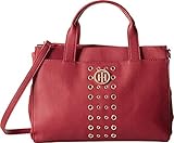 Tommy Hilfiger Eyelet Shopper Convertible Top Handle Bag