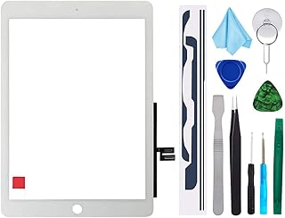 White Touch Screen Replacement for iPad 7th 8th Generation Digitizer 2019 2020 10.2'' 7th 8th Gen A2197 A2198 A2200 A2270 A2428 A2429 A2430 + Pre-Installed Adhesive(NO Home Button)