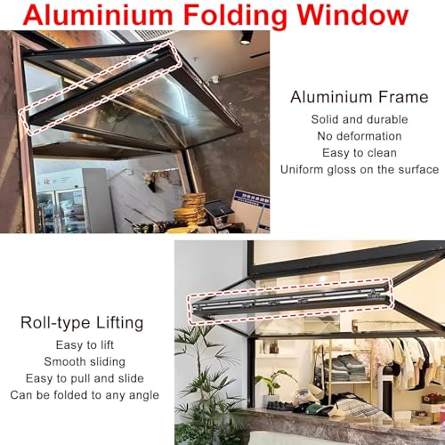 Ventana de servicio de aleación de aluminio de alta resistencia estructural 4