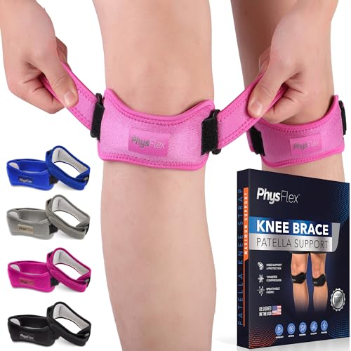 PhysFlex 2 Pack Patella Knee Brace - Knee Support and