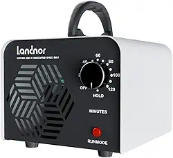 Gerador de ozônio 90.000 mg/h, desodorizador de purificador de ar de ozônio para áreas de 6.000 metros quadrados, remoção eficiente de odores para casa, porão, fumaça, quarto de animais de estimação