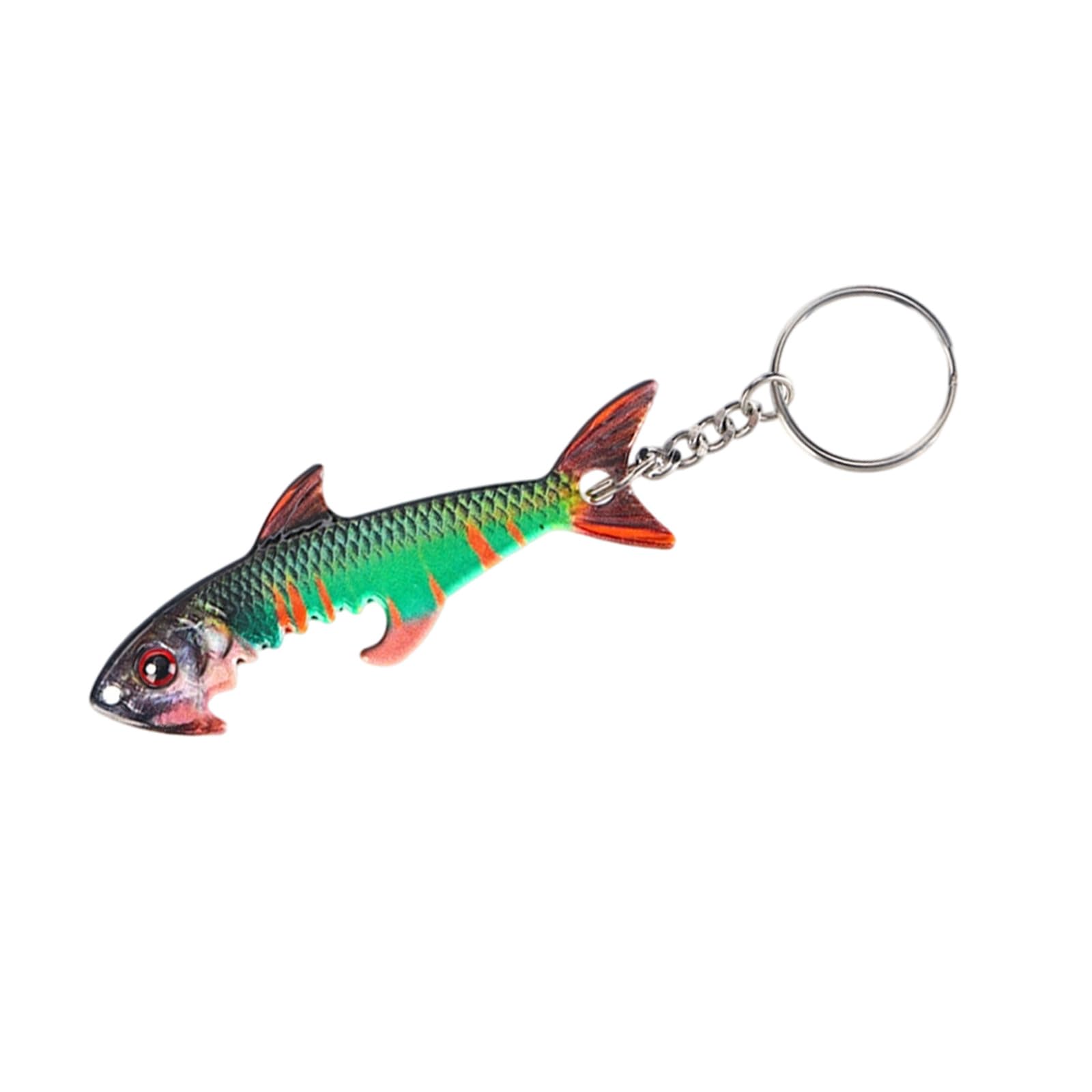 Kalttoy Sardine Realistic Fish Shape Bottle Opener Keyring Compacts Portable Keychain For Fishing Lover Birthday Creative Bottle Opener