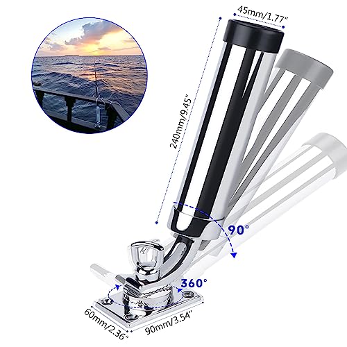 Support de canne à pêche amovible réglable accessoires rechange bateau - 6