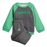 Producto de alta calidad adidas I Lin FL Pantalón de Chándal, Niños, Gris/Verde (Dark Heather/Energy), 74