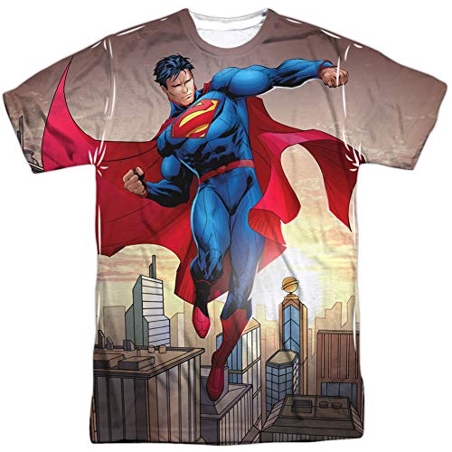 Superman Light and Darkseid - Camiseta de sublimación para hombre - Blanco - X-Large