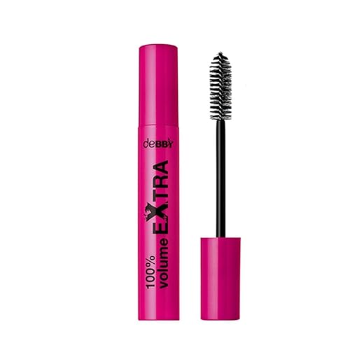 100% Volume Extra Mascara Color Black, 1 unit, Bianco