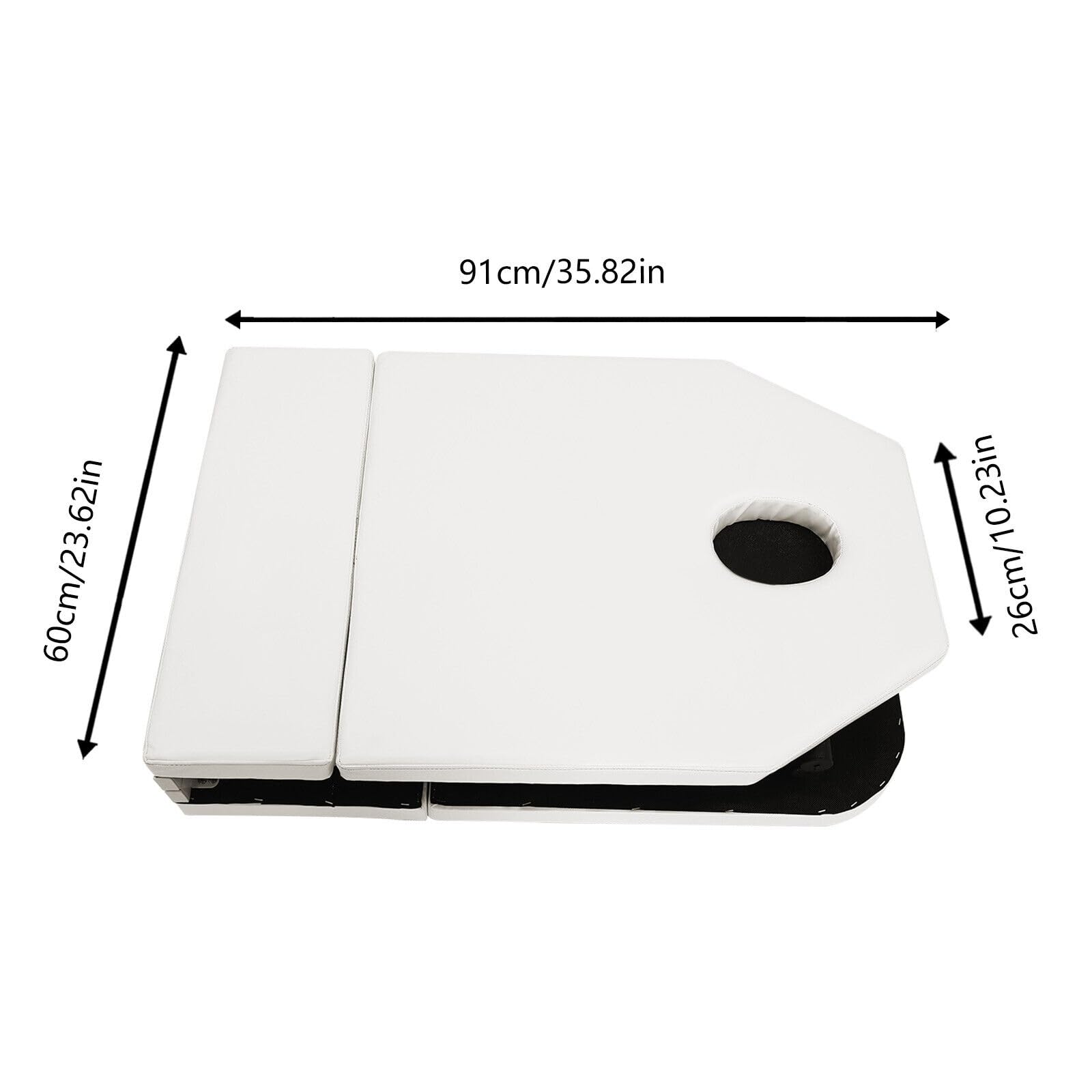 Lettino da massaggio pieghevole SPA Salon Beauty Lettino cosmetico Sedia da terapia, per massaggi, salone di bellezza, letto cosmetico portatile, per il viso, per massaggi, tavolo da