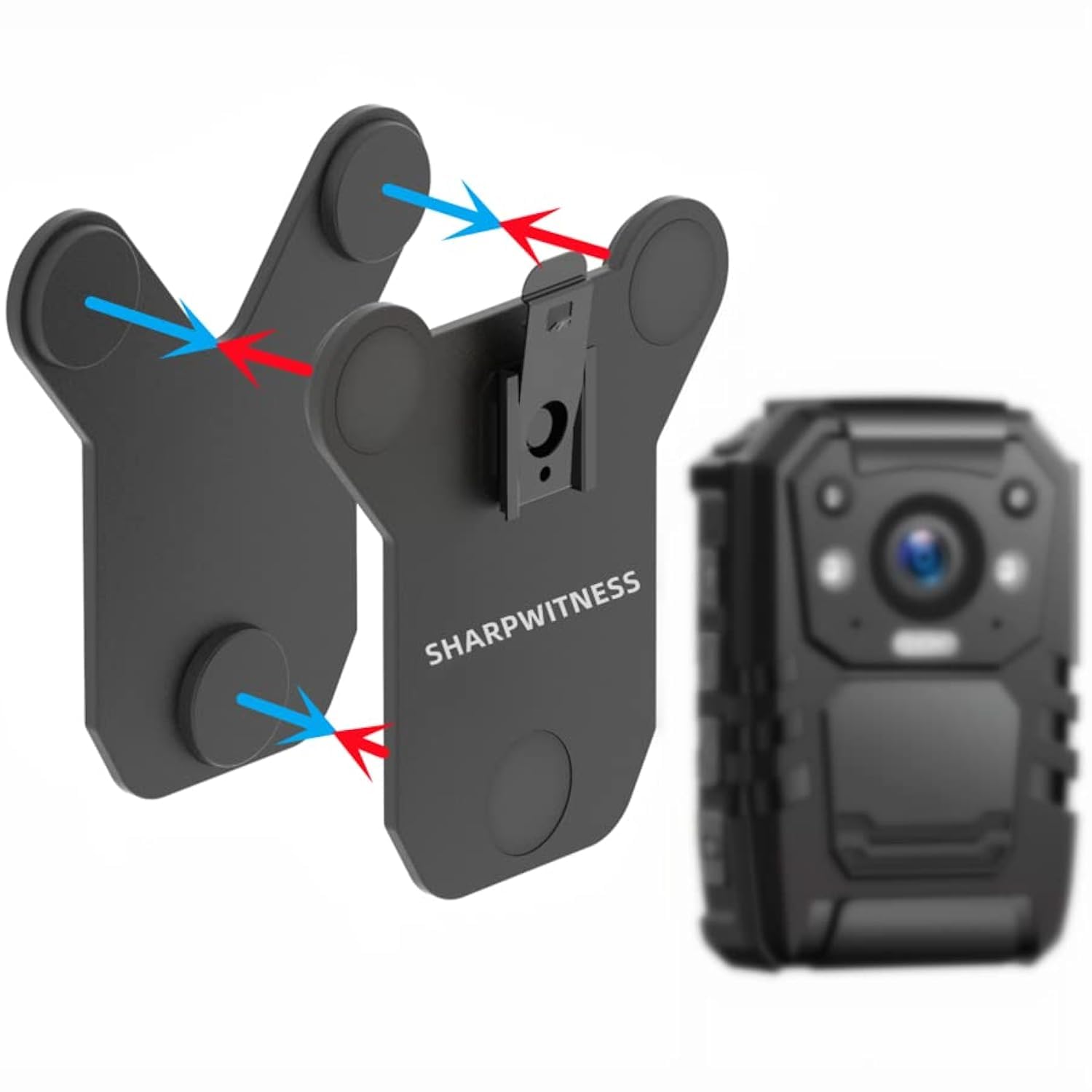 Police Body Camera Magnetic Mount Quick Release Magnet Chest Mount Strong Suction Exclusively Used for cammpro i826 Body Camera, Cannot Use on Other Bodycam
