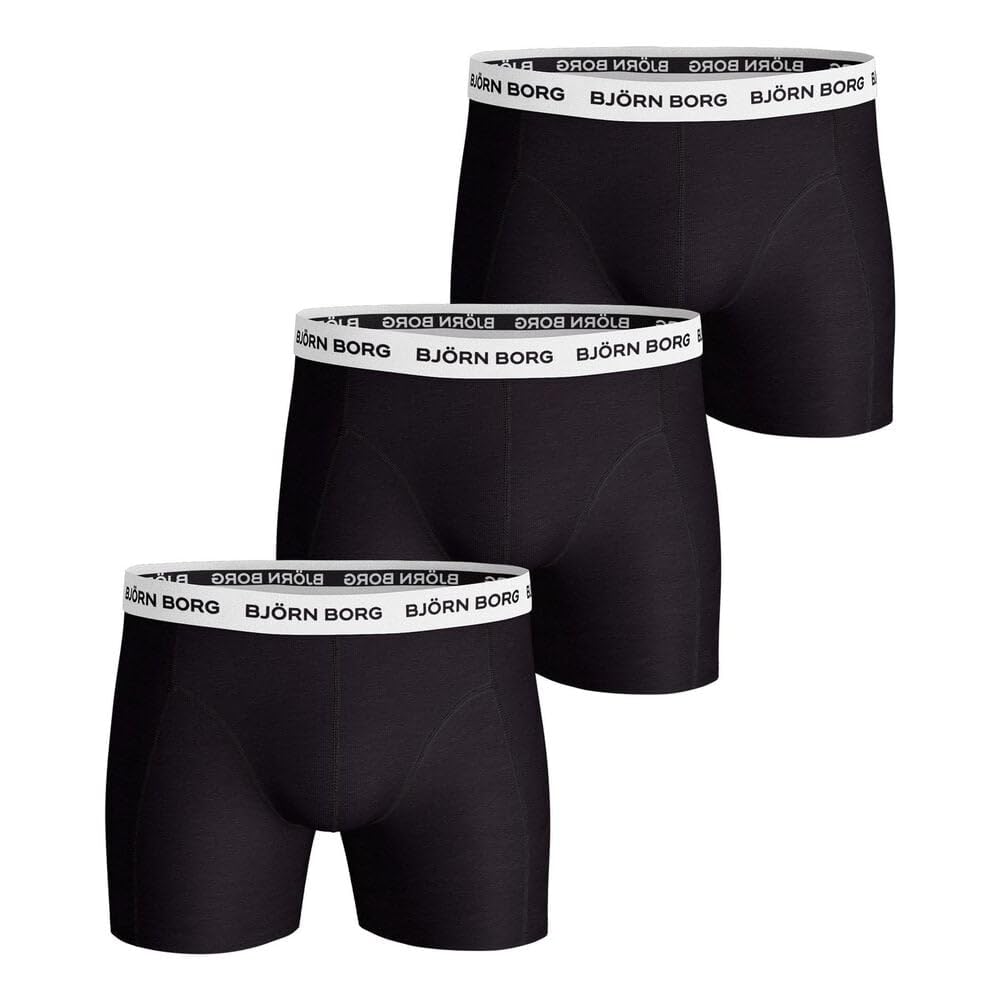 Björn Borg Men's Cotton Stretch Boxer Shorts (Pack of 3)
