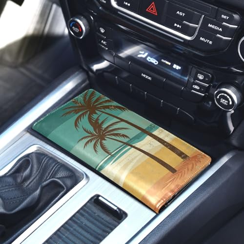 Organizador de guantera de piel slim miniatura 4