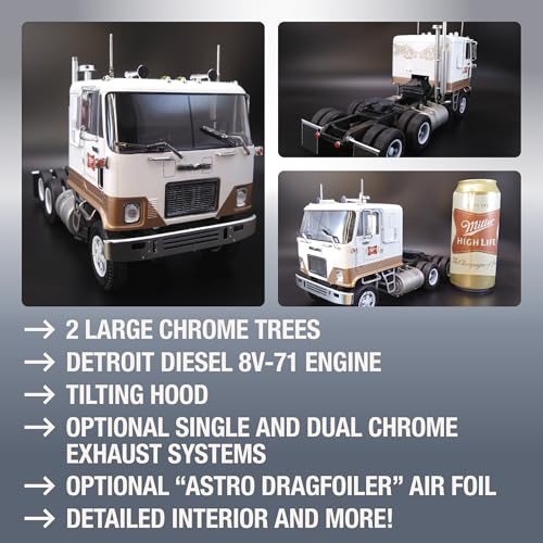 Kit Modelo GMC Astro 95 Semi Tractor 1:25 AMT miniatura 3