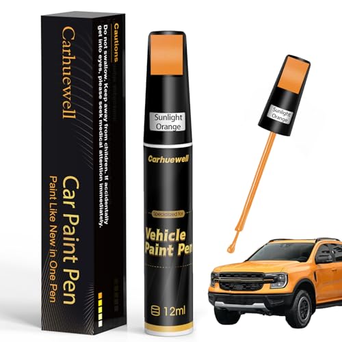 Image of Orange Touch Up Paint for Cars, Auto Car Paint Touch Up Paint Pen for Deep Scratches, Car Scratch Repair Pen, Quick and Easy Solution to Repair Minor Automotive Scratches (Sunlight Orange)