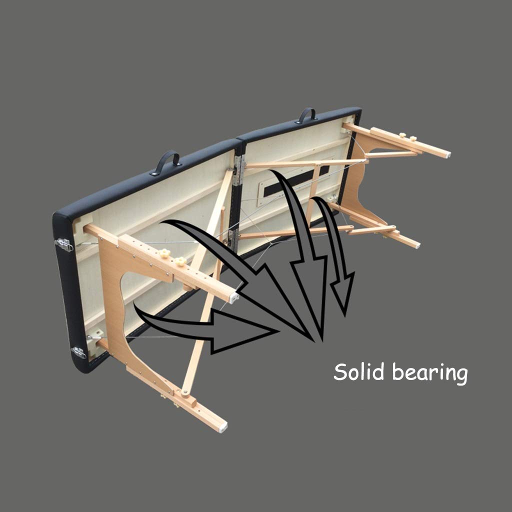 CUNTO Mesas de SPA Mesa de Masaje portátil Plegable de 2 Secciones portátil SPA salón de Belleza sofá Cama de Masaje, para SPA en casa