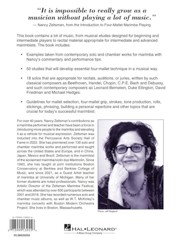 Four-Mallet Marimba Playing - A Musical Approach for All Levels | Marimba Technique and Studies for Beginners to Advanced Players By Nancy Zeltsman | Classic and Contemporary Solos for Recitals - Image 2