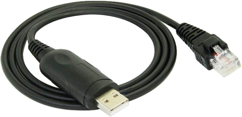 USB Programming Cable RJ45 8-Pin for Kenwood Radio NX-720 TK-763 TK-8180 TM-271E TK-8302
