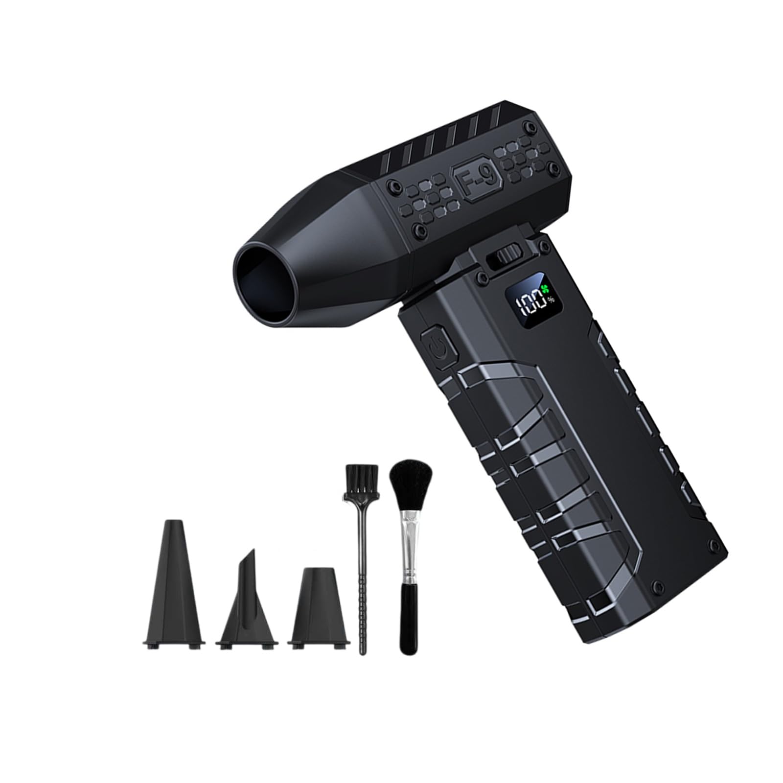 130kRPM Cordless Air Duster, Lightweight Blower with Nozzles