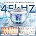Ultrasonic Retainer Cleaner(2025 Upgraded), 45kHz Cleaning Machine for Dentures, Mouth Guards, Braces, Toothbrush & Jewelry, 200ML Denture Cleaner with 4 Modes for Dental Care - White