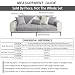 Bettschlange Sofa Überzug, Couch Überzug L Form 1/2/3/4 Sitzer, Sofa Cover Sofabezug Ecksofa rutschfeste Sofaschoner, Sofadecken für Sitzfläche, Universelle Sofa Überwurf,Hellgrau,70 x 210 cm