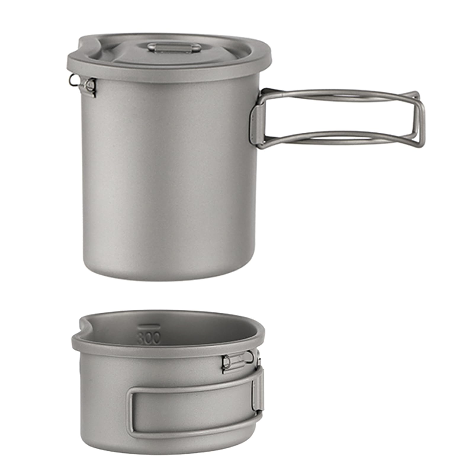 Tbest Zestaw Stołówki 380 Ml 750 Ml Outdoor Camping Backpacking Lekki Wiszący Garnek Niezbędny Piknik