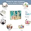TotePrint Holografische Einkaufstasche Strandtasche aus PVC – Wiederverwendbare Transparente Tragetasche mit Regenbogeneffekt, Wasserdicht Baumwollseilgriffe für Supermarkt, Strand (grün.) #3